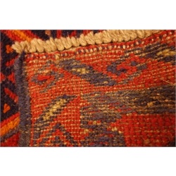  Gazak red and blue ground rug, 110cm x 114cm  
