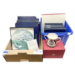 Spode 'Battle of Britain' loving cup, in original box, together with seventeen Coalport collectors plates, two Spode plates and a Caverswall plate, all in original boxes 