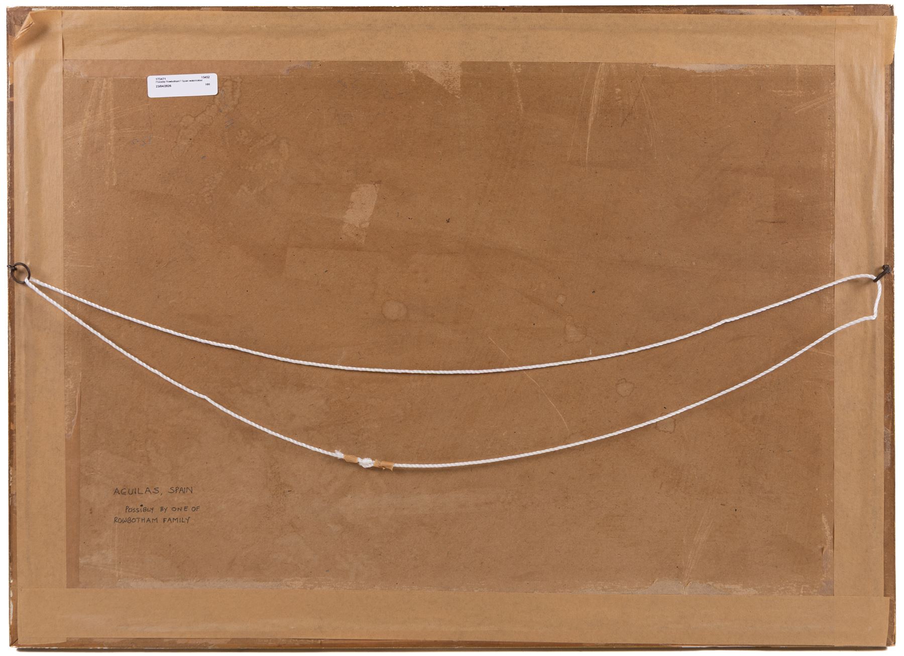 Circle of Thomas Charles Leeson Rowbotham (British 1823-1875): 'Aguilas' Spain, watercolour heightened with white and indistinctly signed with monogram, 36cm x 55cm 
