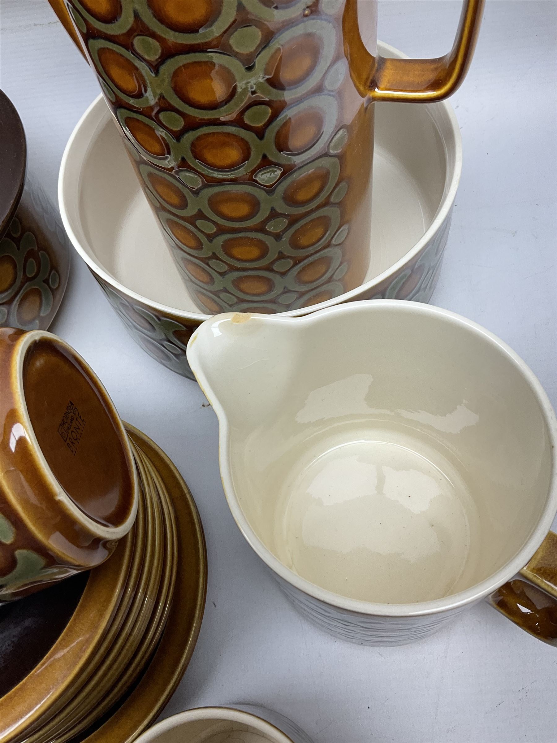 Hornsea Bronte pattern dinner and  wares, to include coffee pot, hot water jug, two milk jugs, two covered tureens etc (28)