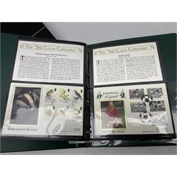 Stamps including first day covers relating to Diana Princess of Wales, small number of coin covers, Mercury 'Silk' covers, other first day covers many with printed address and special postmarks, Australia, Barbados, British Honduras, Germany, Jamaica and other World stamps, housed in albums, folders and loose, in one box