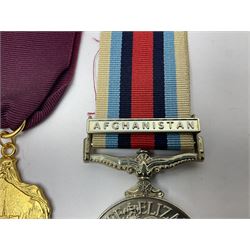 Twelve copy medals including for Operational Service, Gulf Medal, South Atlantic Medal, Iraq Medal, General Service Medal, Air Crew Europe Star, RMS Carpathia etc; all with ribbons (12)