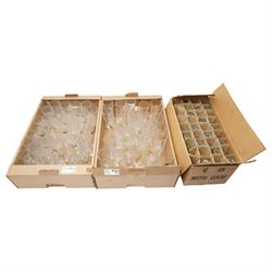 Large quantity of Italian glass tumblers and other glass