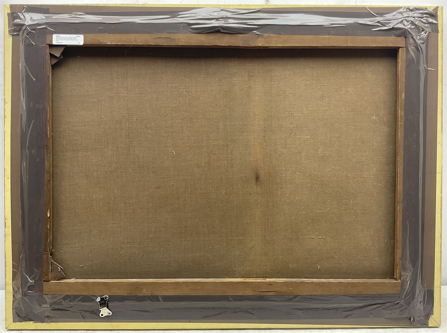 Adolf Kaufmann (AKA R Neiber) (Austrian 1848-1916): Austrian Lake Scene, oil on canvas signed with pseudonym R Neiber 49cm x 70cm