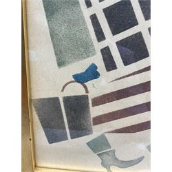 Vladimir Vasilyevich Lebedev (Russian 1891-1967): Walking Lady, lithograph 20cm x 28cm