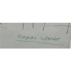 Stephen Wiltshire (British 1974-): 'Sacre Coeur' Paris, pen and ink sketch signed titled and dated October 1988, personalised dedication verso 29cm x 19cm 
Notes: Wiltshire is a renowned autistic savant who can produce detailed architectural drawings from memory after viewing a scene just once. He has been compared to the character of Raymond Babbitt in the 1988 film Rain Man, which the artist considers one of his favourite films; coincidentally, the present picture was drawn by Stephen in the same year, when he was aged just fourteen. The following year, he appeared on the cover of You magazine with actor Dustin Hoffman, who portrayed Babbitt. In 2006, he was awarded an MBE and opened a permanent gallery on the Royal Opera Arcade in London.