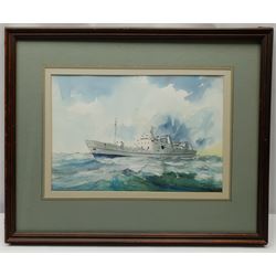 David C Bell (British 1950-): Deep Sea Trawler, watercolour signed 24cm x 35cm