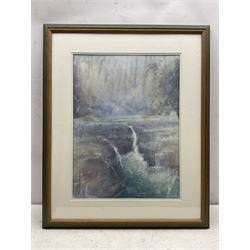 Andy Liddle (British Contemporary): Mist on the River Esk, watercolour signed, inscribed and dated May 2002 verso 50cm x 37cm