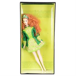 Five Mattel Dolls of the World Collector's Edition Barbie Dolls, including Princess of China, Princess of Japan, Princess of England, Princess of Ireland and Festivals of the World Irish Dance edition, all boxed
