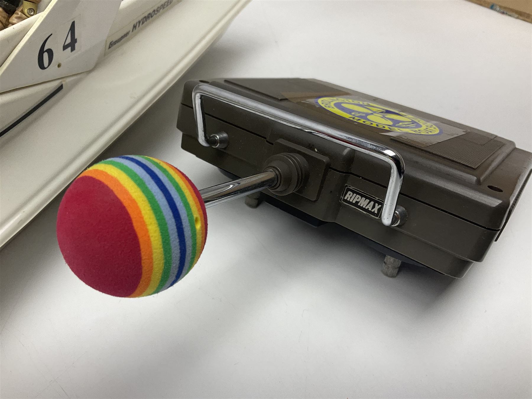 Control Freaks Eddie Stobart Ltd 1:18 scale remote controlled Scania Truck; boxed; and Graupner RC Motor-yacht Portofino II; boxed with control unit (2)