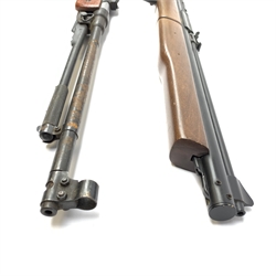 C9A Series 5mm (.20) bolt action air rifle with under lever pump up action L94cm overall; and Chinese Lion Brand .22 air rifle with under lever action (2)