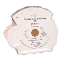 Two Coalport figures from the English Rose Collection, 1993 Marlena 476/1000 and Pretty Jessica 302/1000, both with certificate 