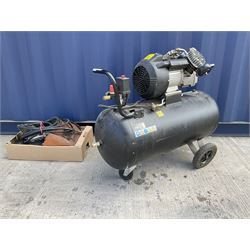 Sip air compressor, 100 litre with air guns and other accessories  - THIS LOT IS TO BE COLLECTED BY APPOINTMENT FROM DUGGLEBY STORAGE, GREAT HILL, EASTFIELD, SCARBOROUGH, YO11 3TX