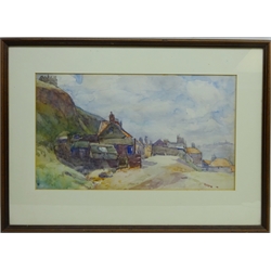  Whitby, watercolour by Frank Rousse (British fl.1897-1917) unsigned 25cm x 42cm  