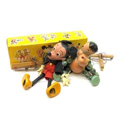 Pelham Puppets - Baby Dragon in yellow box; and unboxed Mickey Mouse (2)
