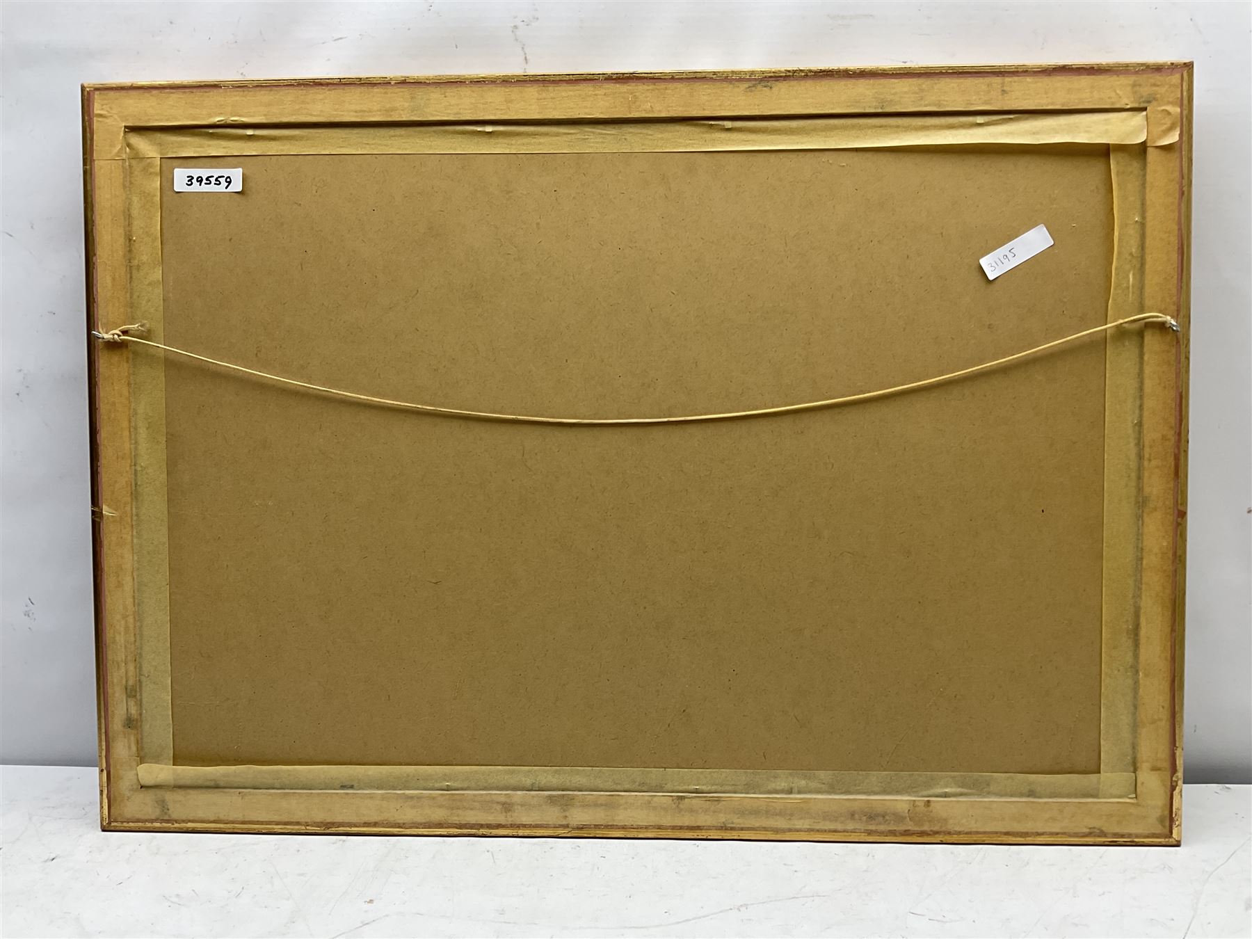 A R Price (British 19th/20th century): The Travellers, watercolour signed and dated 1902, 29cm x 56cm