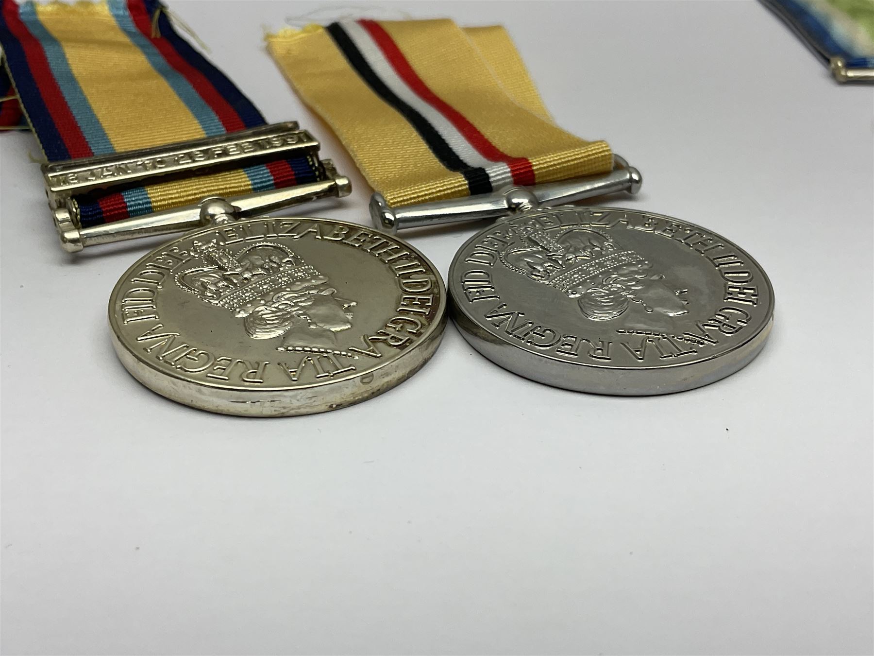 Twelve copy medals including for Operational Service, Gulf Medal, South Atlantic Medal, Iraq Medal, General Service Medal, Air Crew Europe Star, RMS Carpathia etc; all with ribbons (12)