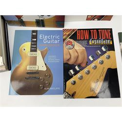 Seventeen modern books on guitars and guitar playing including The Classic Guitars of the 50s and 60s; The Acoustic Guitar by Freeth & Alexander; Electric Guitars - An Illustrated History by Jonathan Lister; Electric Guitars and Basses by Gruhn & Carter; Acoustic Guitar White Pages; The Ultimate Guitar Book by Tony Bacon etc