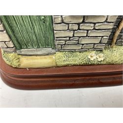 Border Fine Arts Beatrix Potter figures, to include Tableau no. 669814, The Tale of Ginger and Pickles no.A0460, Peter Rabbit in the Garden 739499, Mr Jeremy Fisher A0621, Tabitha Twitchit Brushing Kittens A0625, many with original boxes  