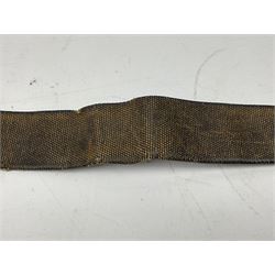 WW2 German Hitler Youth belt, the buckle marked 'Blut Und Ehre' and impressed RZM M/4/55 verso; and another Hitler Youth belt with similarly marked buckle (2)