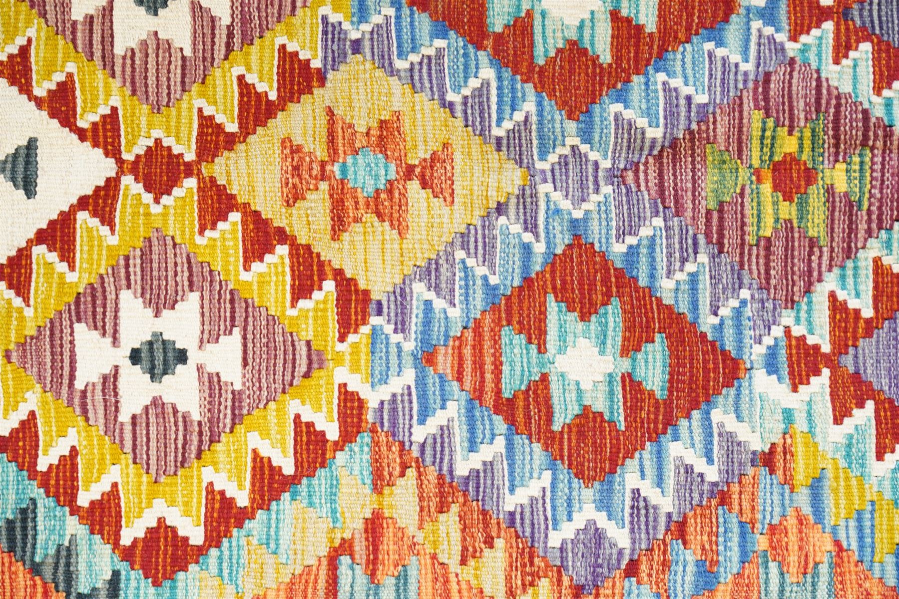 Chobi Kilim multi-coloured ground rug 