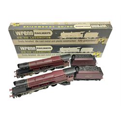 Wrenn '00' gauge - Princess Coronation (Duchess) Class 4-6-2 locomotive 'City of London' No.46245; boxed with tender and manual; and another similar bearing the nameplate 'City of Manchester' No.46246; in City of Birmingham box; both in BR Maroon (2)