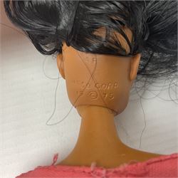 Pelham Puppet - Tyrolean Girl in yellow box; three 'A' Team action figures; clockwork plastic Mickey Mouse figure; and seven various fashion dolls (12)