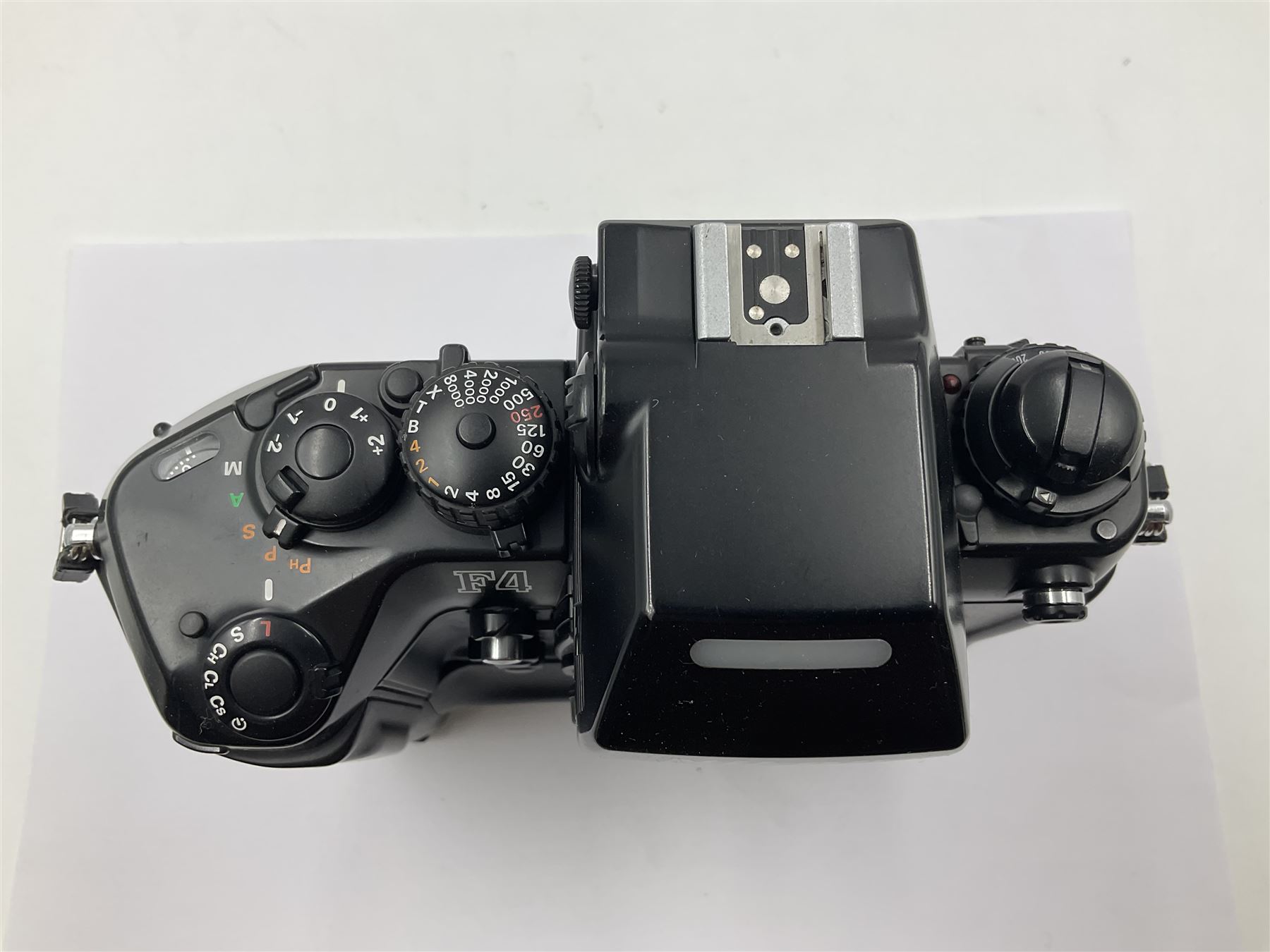 Nikon F4E camera body, serial no. 2288428, with Nikon MB23 battery pack