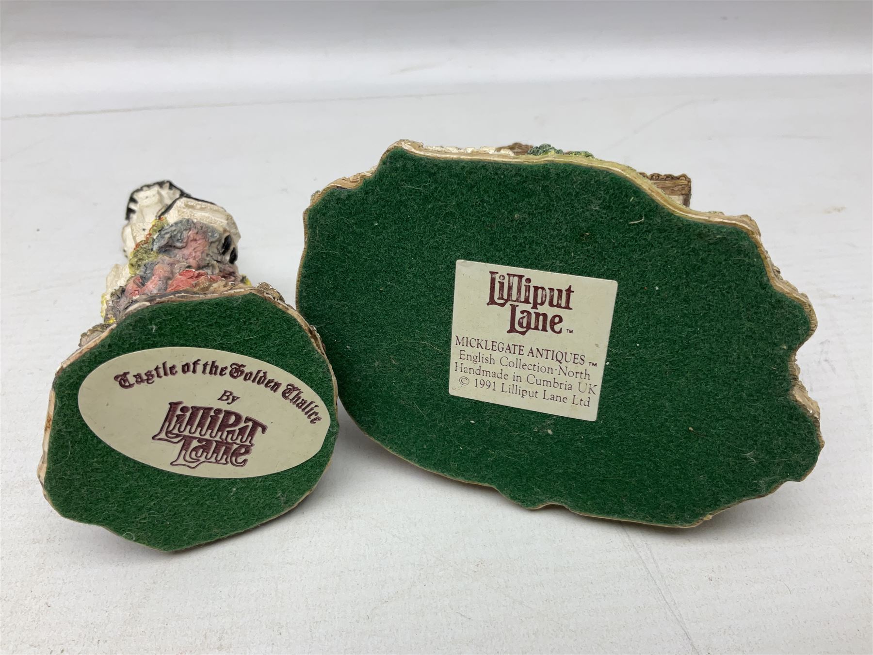 Sixteen Lilliput Lanes, to include The Golden Jubilee, Round Tower - Windsor Castle, Castle of the Golden Chalice, Travellers Rest, with box and deed,  Summer Days, Sunshine Creek, Writing with Lewis Carol, with box and deed,  etc 