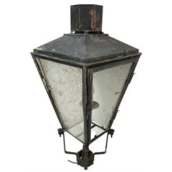 Foster & Pullen - early 20th century copper and wrought metal lantern