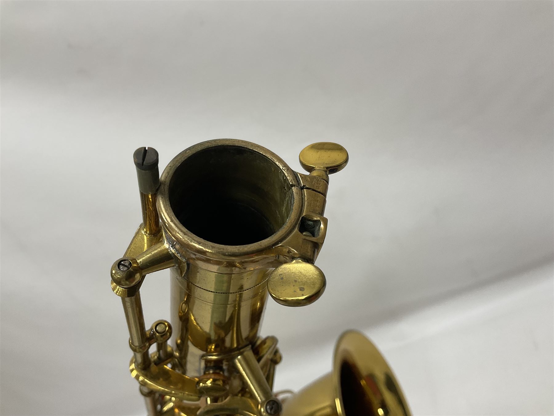 French Henri Selmer 1935 Radio Improved Tenor B flat Saxophone No 20344, with a velvet lined hard case
One of only 550 produced in that year