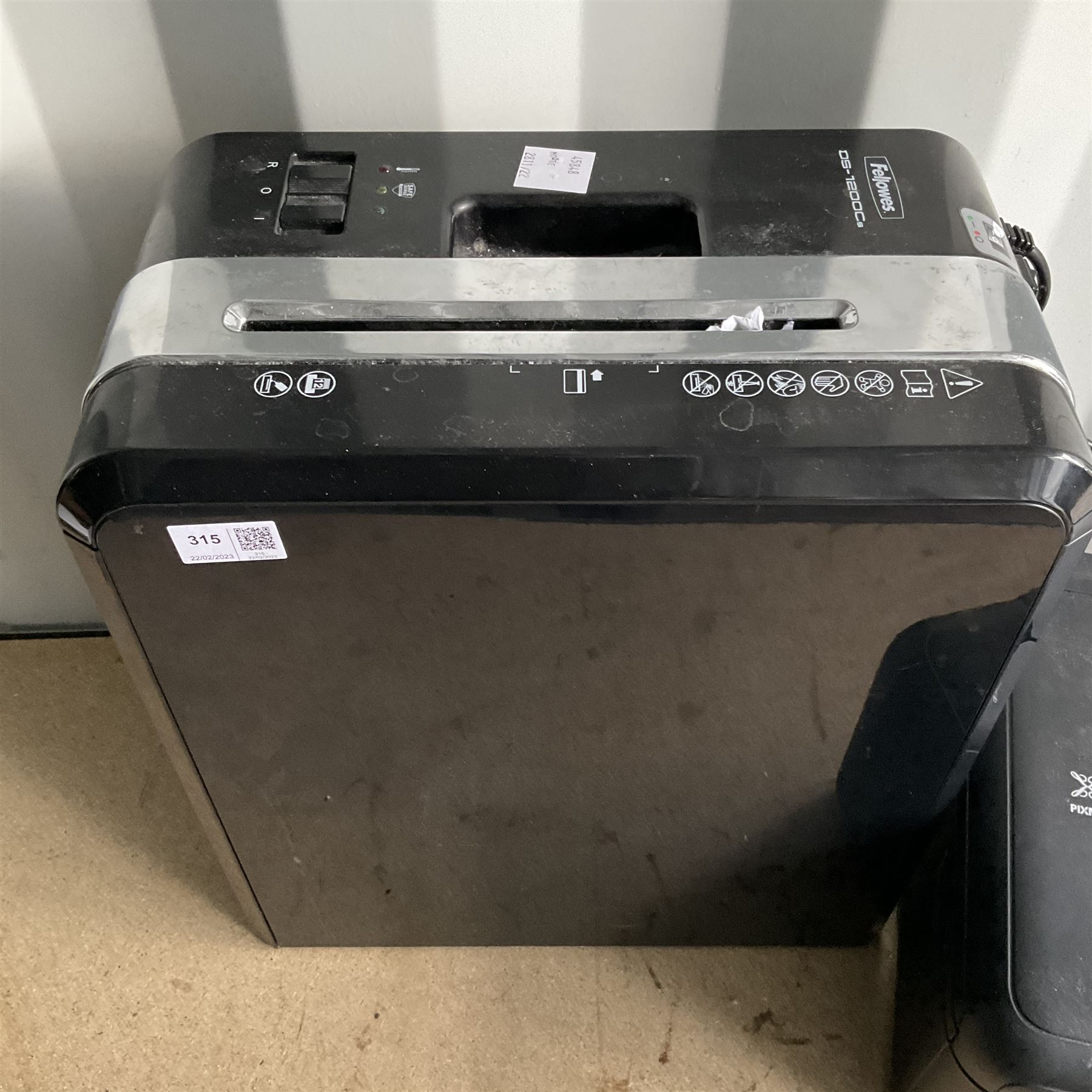 Canon TR7550 Printer and Fellowes DS1200Cs paper shredder  - THIS LOT IS TO BE COLLECTED BY APPOINTMENT FROM DUGGLEBY STORAGE, GREAT HILL, EASTFIELD, SCARBOROUGH, YO11 3TX