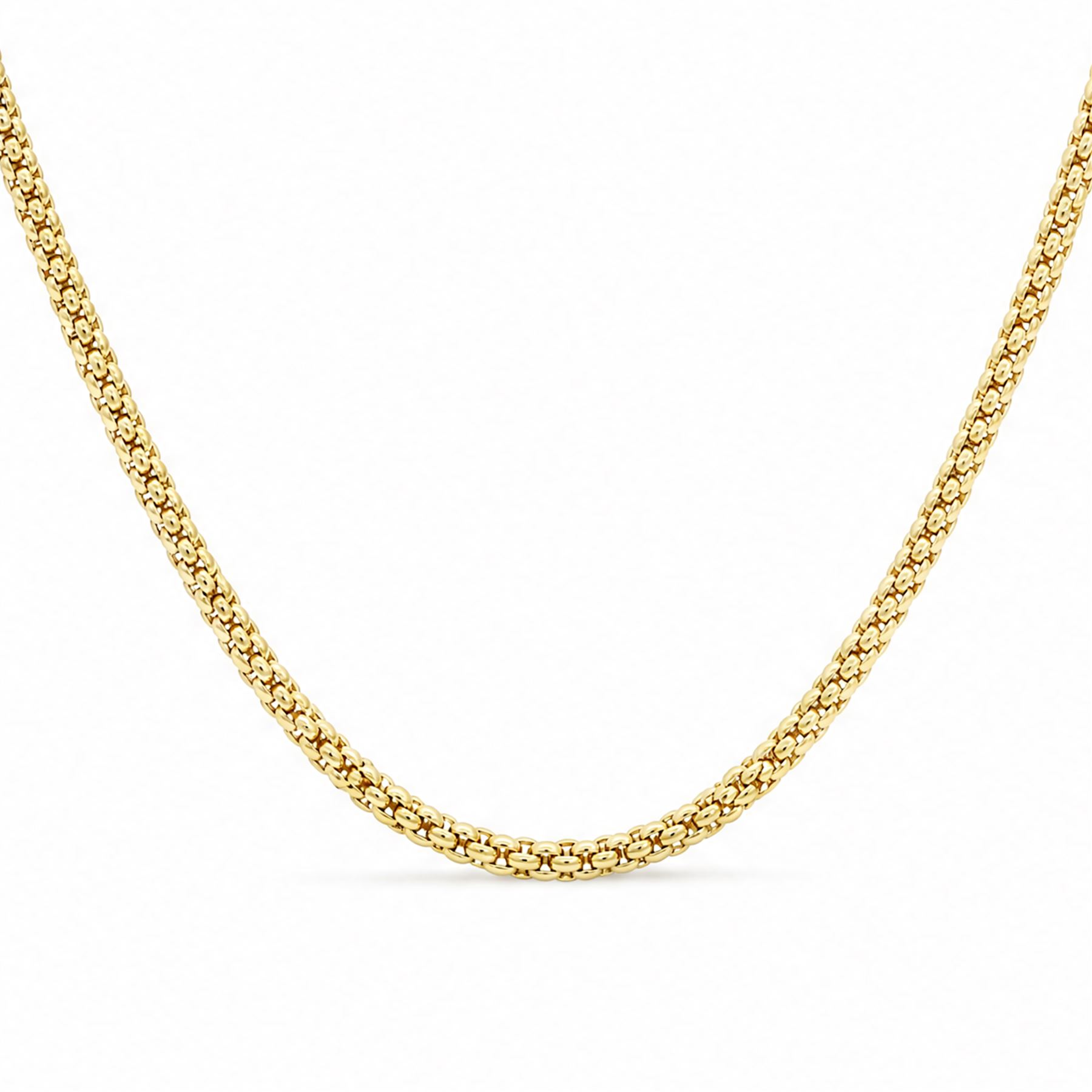 Fope 18ct gold necklace, with lobster clasp, London import mark 1997