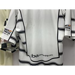 Five Hull Rugby League shirts, to include Hull FC and Hull Sharks examples