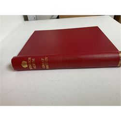 Queen Victoria and later Great British stamps housed in a red 'Windsor' album, including penny reds etc