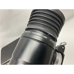 Zenit Photosniper Outfit, to include Zenit E camera body, serial no 80272217, 'Tair-3S 4.5/300' lens serial no 8508819, 'Aico 3x Converter', etc, all in a metal carry case  