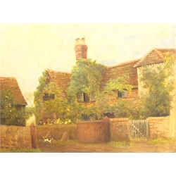 Harry Clayton Adams (British 1876-1956): A Country Dwelling, probably Pitch Hill, Ewhurst Surrey, oil on canvas signed and dated 1902, 44cm x 60cm