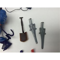 Group of 1980s Masters of the Universe figures to include He-Man, Skeletor, Stridor and Battle Cat, with collection of accessories 