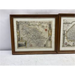 Thomas Moule (British 1784-1851): 'Yorkshire North Riding'; 'West Riding' and 'East Riding', set three engraved maps with hand-colouring 21cm x 27cm (3)