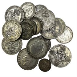 Great British and World coins, including approximately 140 grams of Great British pre 1947 silver coinage, pre-decimal pennies and other denominations, pre-Euro coinage etc