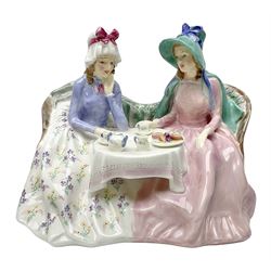 Royal Doulton figure group, Afternoon Tea HN1747,  with printed mark beneath
