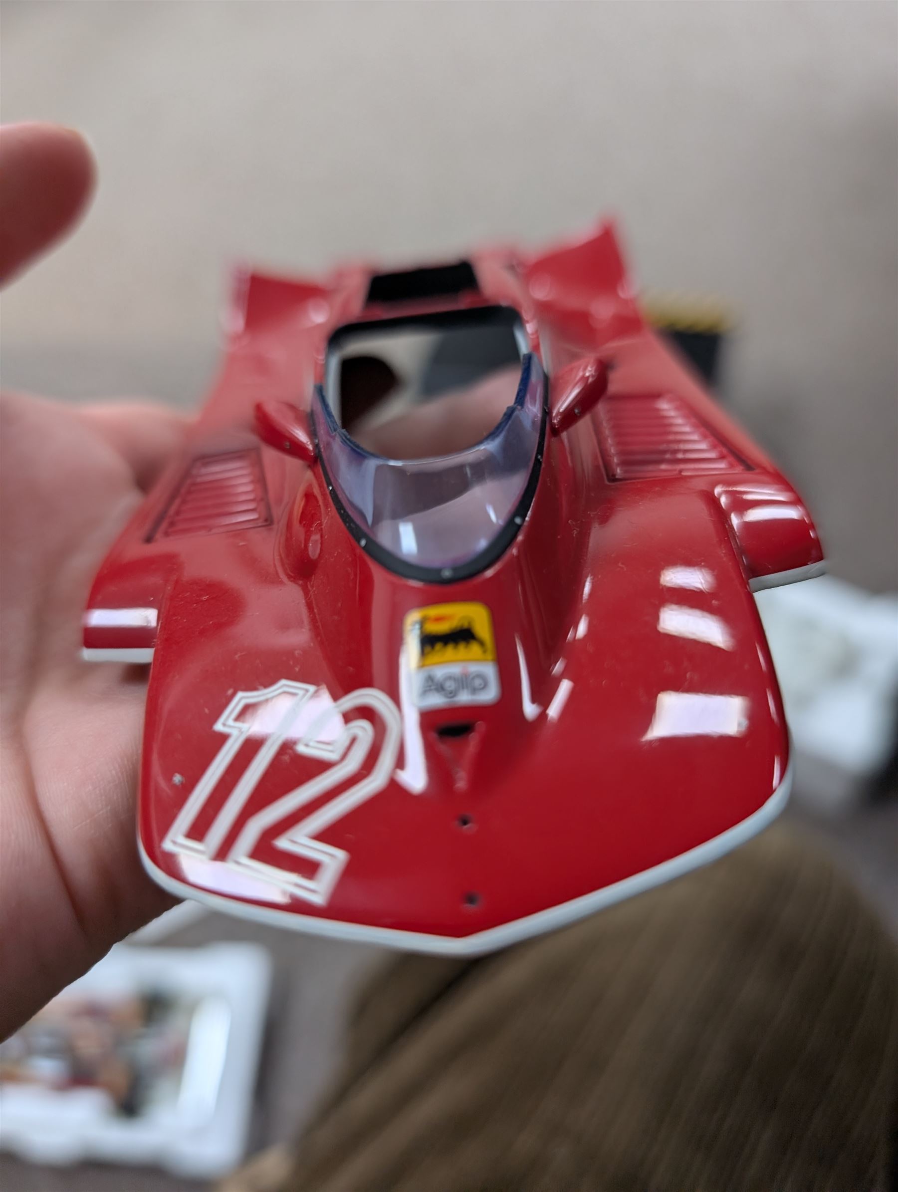 Exoto Grand Prix Classics 1:18 scale Gilles Villeneuve Ferrari 312T4 #12, 1979 Championship 2nd with Ferrari umbrella, boxed