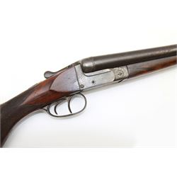 SHOTGUN CERTIFICATE REQUIRED - foreign 12-bore double trigger side by side double barrel shotgun serial no.1147 