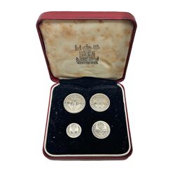 Queen Elizabeth II 1954 maundy coin set,