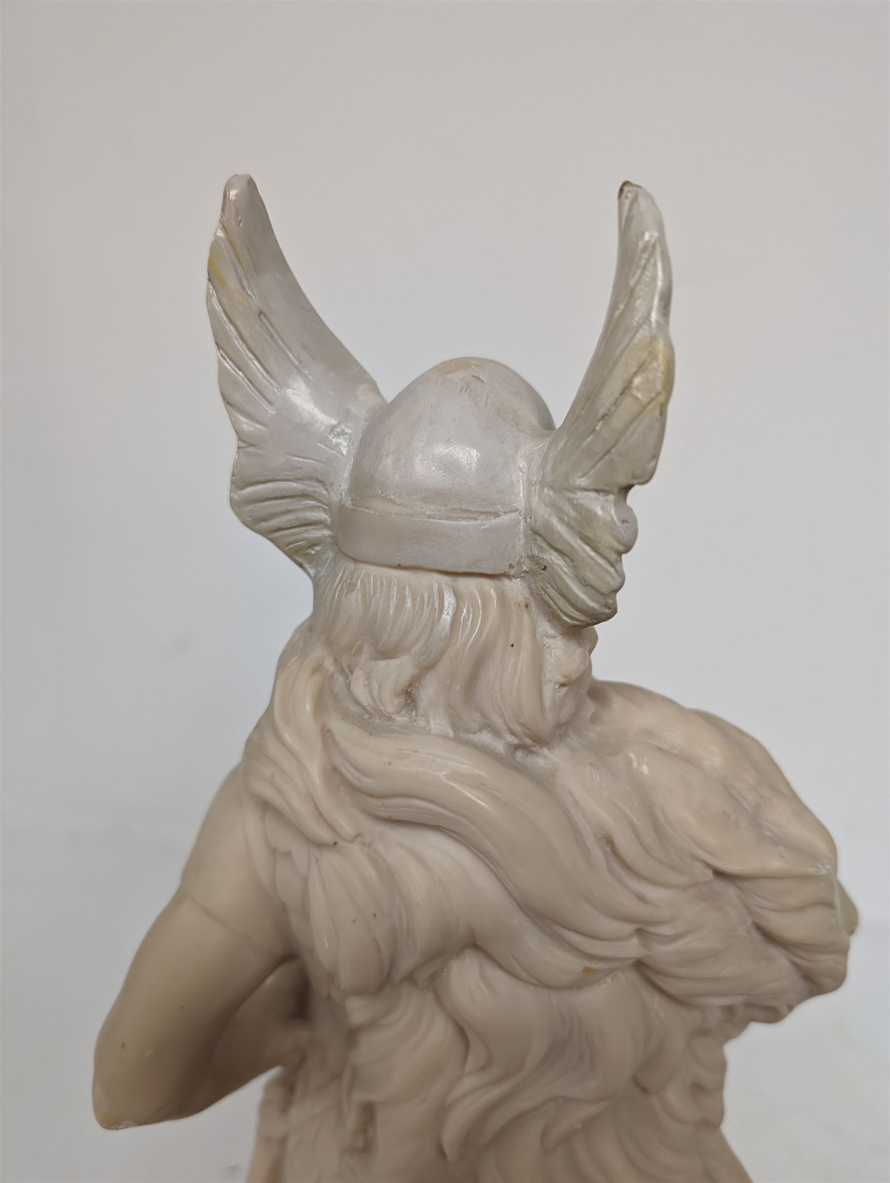 Amilcare Santini (Italian 1910-1975): Viking sculpture in resin, signed