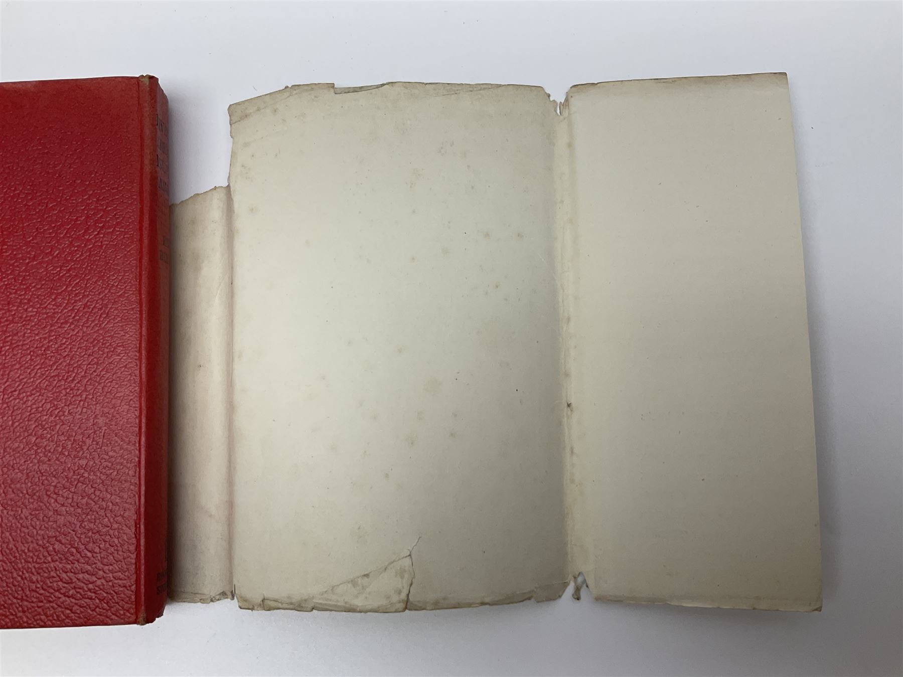 Blyton Enid: Five on Kirrin Island Again, first edition, Hodder & Stoughton, 1947, colour frontispiece, tinted plates and plain illustrations to text, pictorial endpapers, original red boards lettered in black in dust jacket (6/-, with telescope the wrong way round)