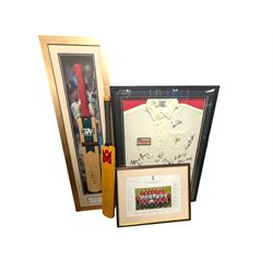 Signed England and Yorkshire cricket mem