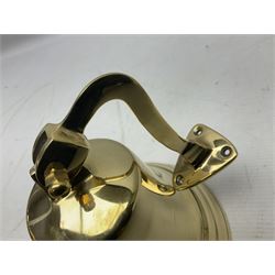 Wall hung brass bell with clapper, D15cm