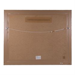 Debra Manifold PS RI (British 1961-2002): 'The Gielgud Theatre Shaftesbury Avenue', mixed media pastel signed, titled verso 52cm x 72cm