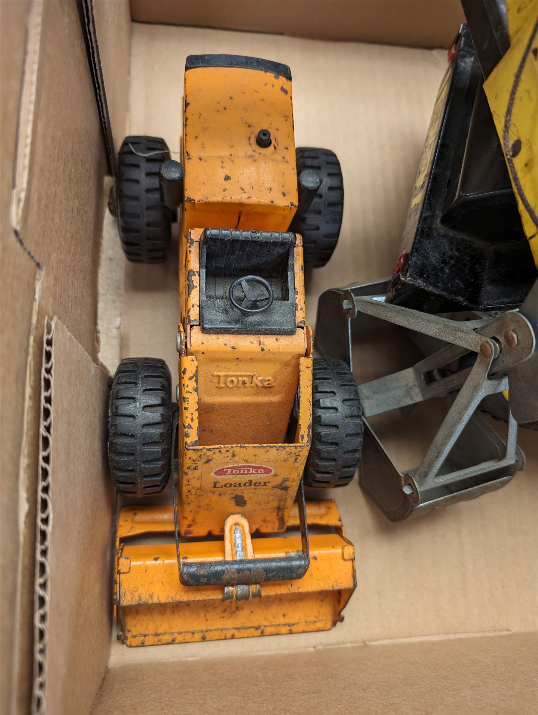 Tonka Mighty Claw Crane, together with another Tonka Loader, and a collection of loose lego